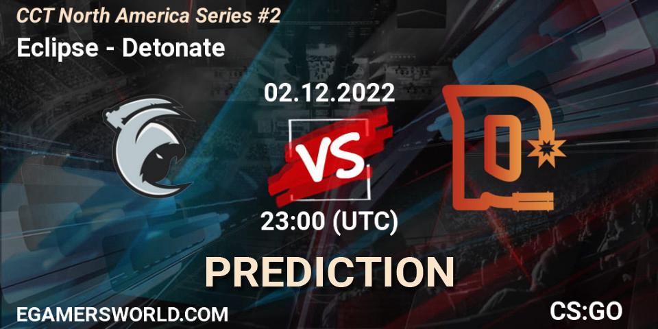 Eclipse vs Detonate: Betting TIp, Match Prediction. 02.12.22. CS2 (CS:GO), CCT North America Series #2