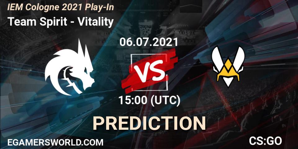 Team Spirit vs Vitality: Betting TIp, Match Prediction. 06.07.21. CS2 (CS:GO), IEM Cologne 2021 Play-In