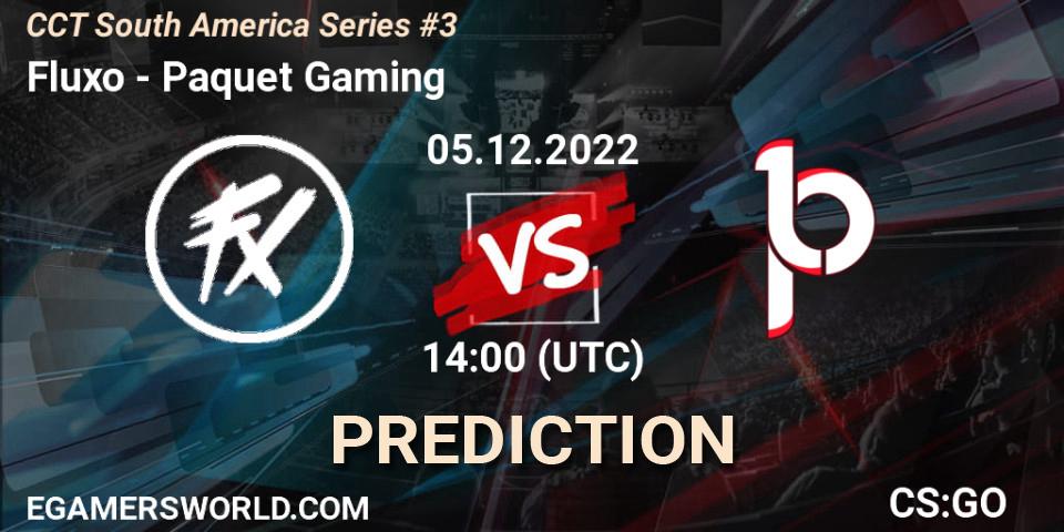 Fluxo vs Paquetá Gaming: Betting TIp, Match Prediction. 05.12.2022 at 14:00. Counter-Strike (CS2), CCT South America Series #3