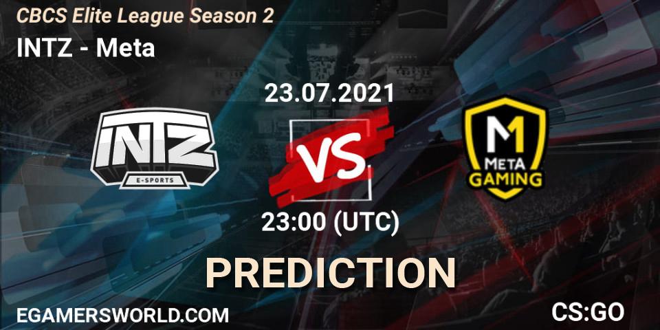 INTZ vs Meta Gaming Brasil: Betting TIp, Match Prediction. 23.07.21. CS2 (CS:GO), CBCS Elite League Season 2