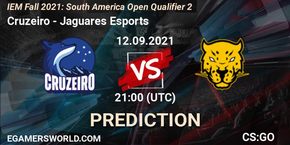 Cruzeiro vs Jaguares Esports: Betting TIp, Match Prediction. 12.09.2021 at 21:10. Counter-Strike (CS2), IEM Fall 2021: South America Open Qualifier 2