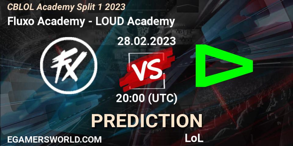 Fluxo Academy vs LOUD Academy: Betting TIp, Match Prediction. 28.02.2023 at 20:00. LoL, CBLOL Academy Split 1 2023