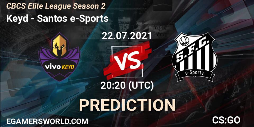 Keyd vs Santos e-Sports: Betting TIp, Match Prediction. 22.07.21. CS2 (CS:GO), CBCS Elite League Season 2