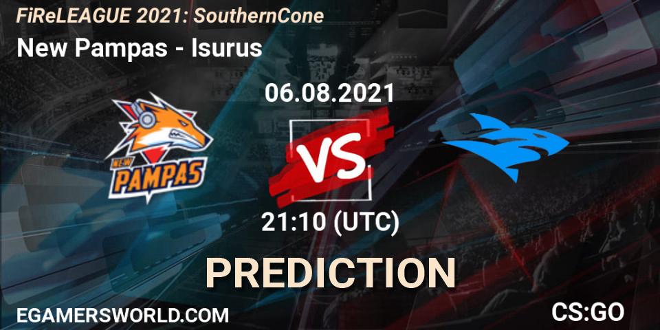 New Pampas vs Isurus: Betting TIp, Match Prediction. 07.08.2021 at 00:00. Counter-Strike (CS2), FiReLEAGUE 2021: Southern Cone