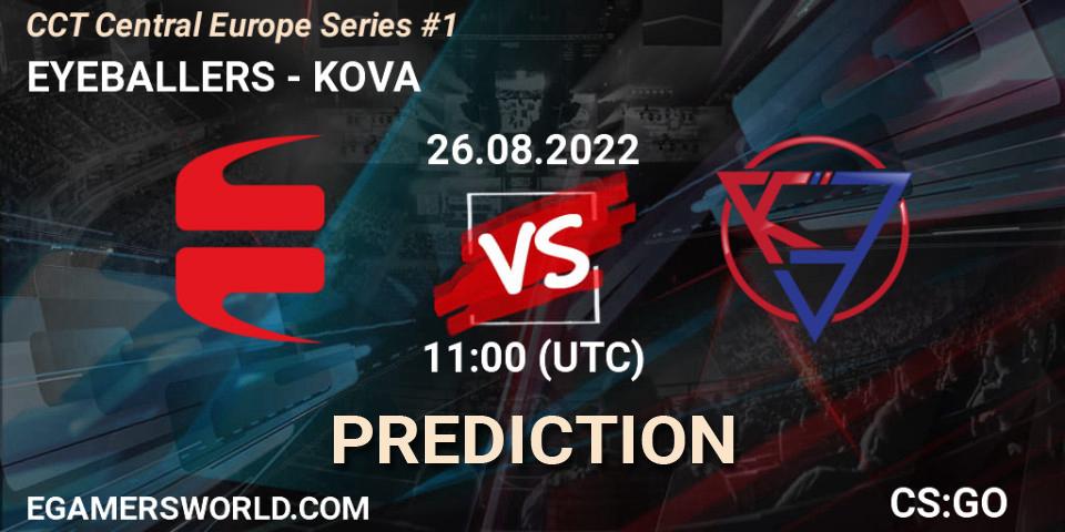 EYEBALLERS vs KOVA: Betting TIp, Match Prediction. 26.08.2022 at 11:00. Counter-Strike (CS2), CCT Central Europe Series #1