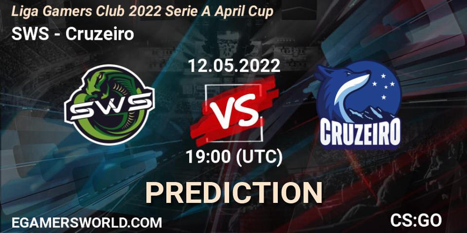 SWS vs Cruzeiro: Betting TIp, Match Prediction. 12.05.2022 at 19:00. Counter-Strike (CS2), Liga Gamers Club 2022 Serie A April Cup