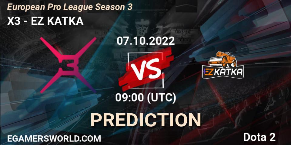 X3 vs Monaspa: Betting TIp, Match Prediction. 07.10.22. Dota 2, European Pro League Season 3 