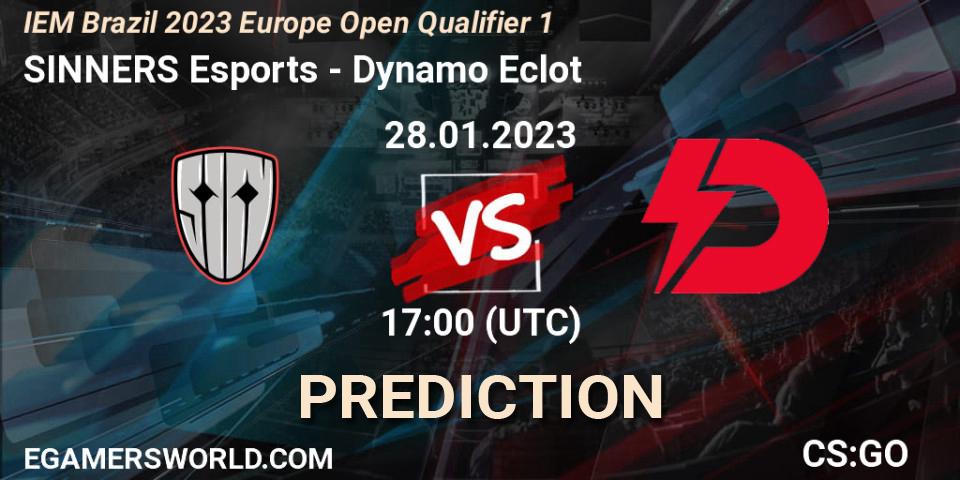SINNERS Esports vs Dynamo Eclot: Betting TIp, Match Prediction. 28.01.23. CS2 (CS:GO), IEM Brazil Rio 2023 Europe Open Qualifier 1