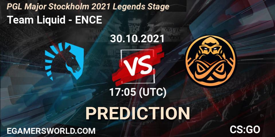 Team Liquid vs ENCE: Betting TIp, Match Prediction. 30.10.21. CS2 (CS:GO), PGL Major Stockholm 2021 Legends Stage
