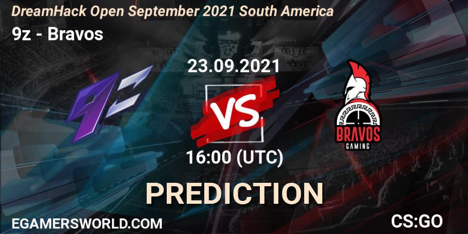 9z vs Bravos: Betting TIp, Match Prediction. 23.09.21. CS2 (CS:GO), DreamHack Open September 2021 South America