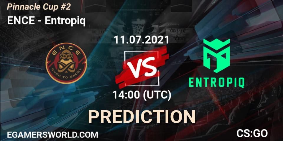 ENCE vs Entropiq: Betting TIp, Match Prediction. 11.07.2021 at 14:00. Counter-Strike (CS2), Pinnacle Cup #2