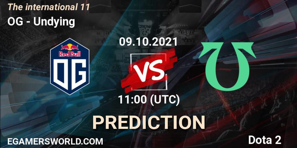 OG vs Undying: Betting TIp, Match Prediction. 09.10.2021 at 11:01. Dota 2, The Internationa 2021