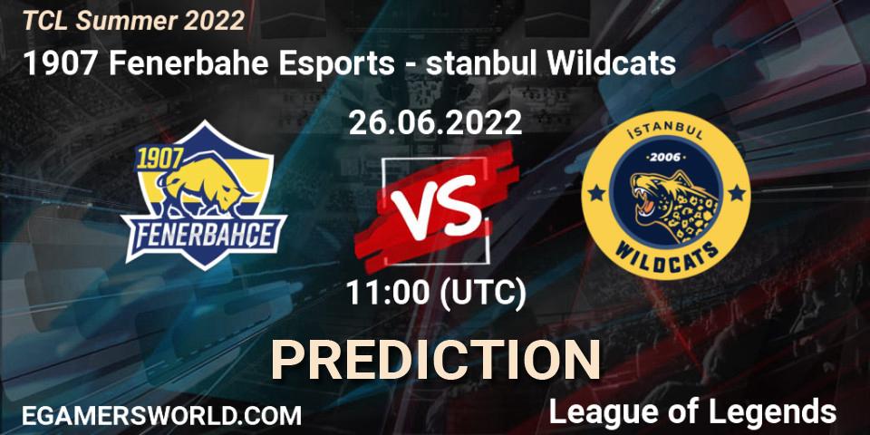 1907 Fenerbahçe Esports vs İstanbul Wildcats: Betting TIp, Match Prediction. 26.06.22. LoL, TCL Summer 2022
