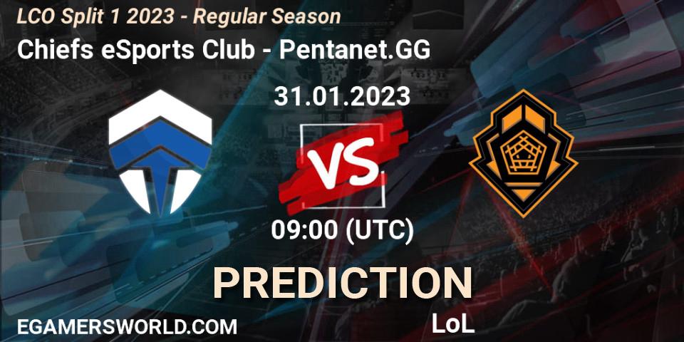 Chiefs eSports Club vs Pentanet.GG: Betting TIp, Match Prediction. 31.01.23. LoL, LCO Split 1 2023 - Regular Season