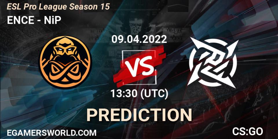 ENCE vs NiP: Betting TIp, Match Prediction. 09.04.22. CS2 (CS:GO), ESL Pro League Season 15