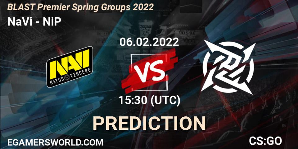 NaVi vs NiP: Betting TIp, Match Prediction. 06.02.2022 at 14:20. Counter-Strike (CS2), BLAST Premier Spring Groups 2022