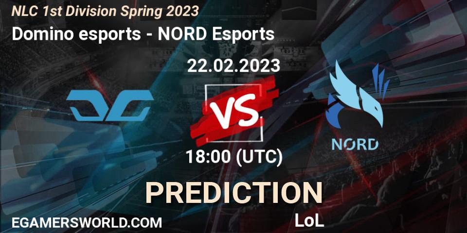 Domino esports vs NORD Esports: Betting TIp, Match Prediction. 22.02.23. LoL, NLC 1st Division Spring 2023