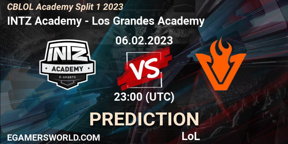 INTZ Academy vs Los Grandes Academy: Betting TIp, Match Prediction. 06.02.23. LoL, CBLOL Academy Split 1 2023