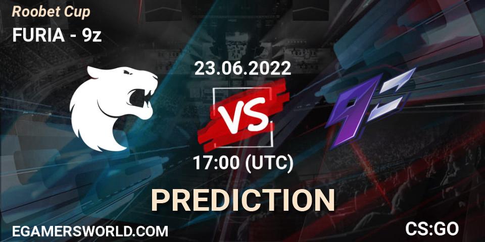 FURIA vs 9z: Betting TIp, Match Prediction. 23.06.2022 at 17:00. Counter-Strike (CS2), Roobet Cup