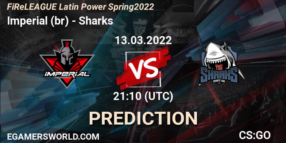 Imperial (br) vs Sharks: Betting TIp, Match Prediction. 13.03.22. CS2 (CS:GO), FiReLEAGUE Latin Power Spring 2022