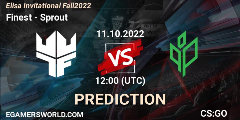 Finest vs Sprout: Betting TIp, Match Prediction. 11.10.22. CS2 (CS:GO), Elisa Invitational Fall 2022