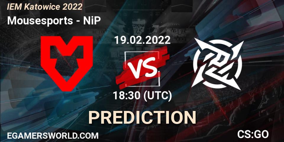Mousesports vs NiP: Betting TIp, Match Prediction. 19.02.22. CS2 (CS:GO), IEM Katowice 2022