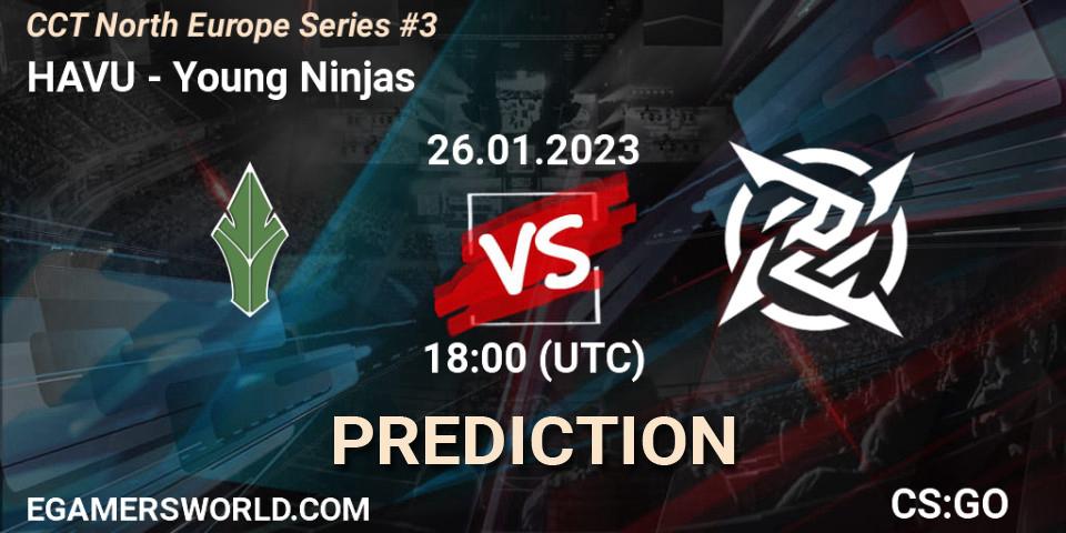 HAVU vs Young Ninjas: Betting TIp, Match Prediction. 26.01.23. CS2 (CS:GO), CCT North Europe Series #3