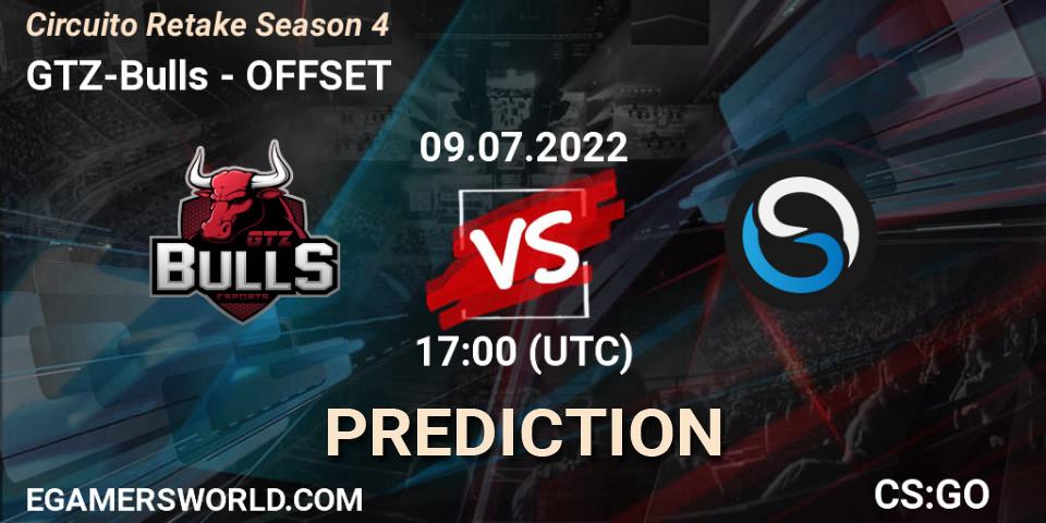 GTZ-Bulls vs OFFSET: Betting TIp, Match Prediction. 09.07.22. CS2 (CS:GO), Circuito Retake Season 4