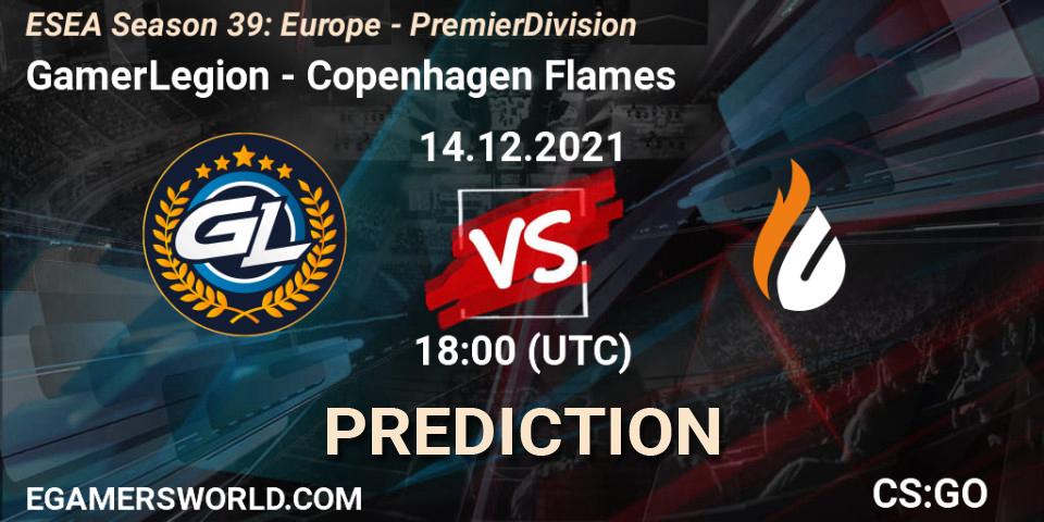 GamerLegion vs Copenhagen Flames: Betting TIp, Match Prediction. 14.12.21. CS2 (CS:GO), ESEA Season 39: Europe - Premier Division