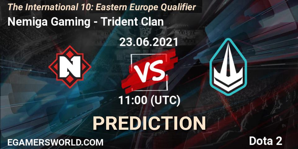 Nemiga Gaming vs Trident Clan: Betting TIp, Match Prediction. 23.06.21. Dota 2, The International 10: Eastern Europe Qualifier