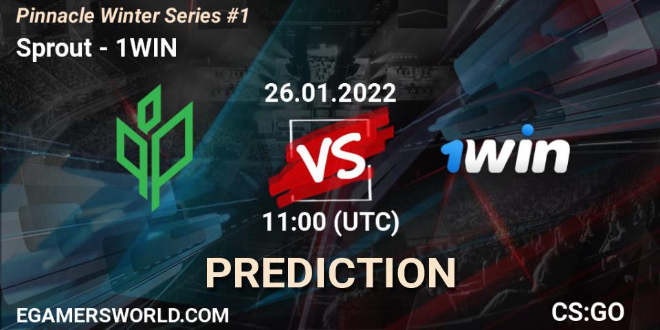 Sprout vs 1WIN: Betting TIp, Match Prediction. 26.01.22. CS2 (CS:GO), Pinnacle Winter Series #1