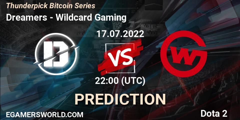 Dreamers vs Wildcard Gaming: Betting TIp, Match Prediction. 17.07.22. Dota 2, Thunderpick Bitcoin Series