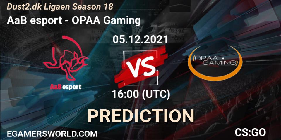 AaB esport vs OPAA Gaming: Betting TIp, Match Prediction. 05.12.21. CS2 (CS:GO), Dust2.dk Ligaen Season 18