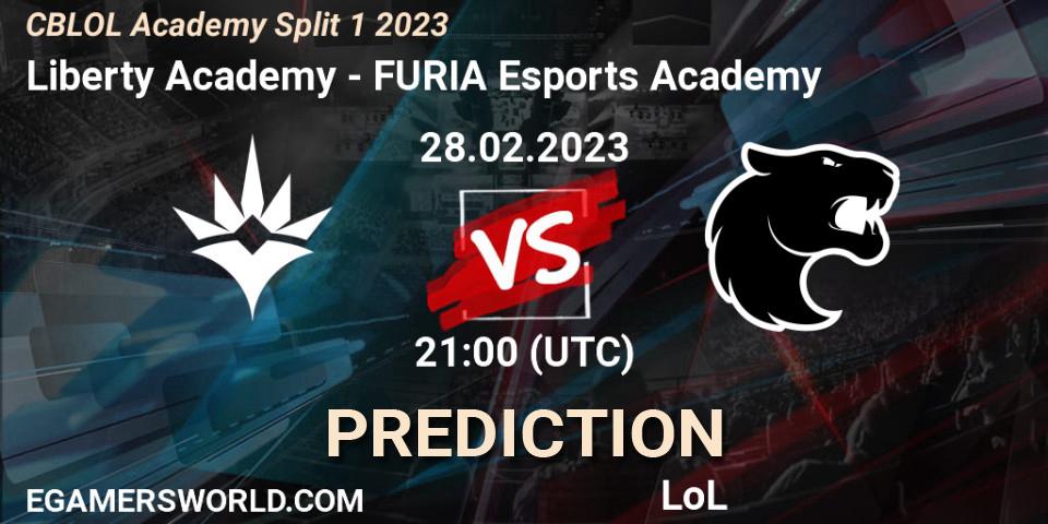 Liberty Academy vs FURIA Esports Academy: Betting TIp, Match Prediction. 28.02.2023 at 21:00. LoL, CBLOL Academy Split 1 2023
