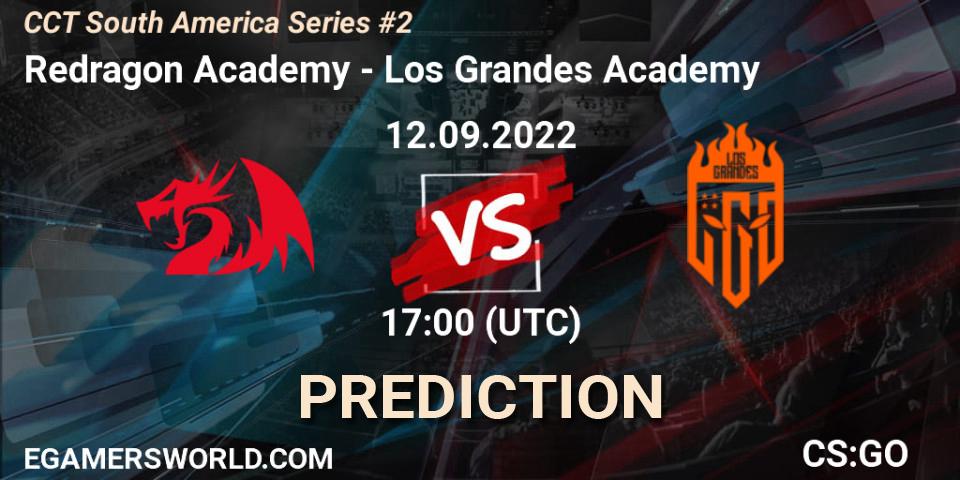 Redragon Academy vs Los Grandes Academy: Betting TIp, Match Prediction. 12.09.2022 at 17:00. Counter-Strike (CS2), CCT South America Series #2
