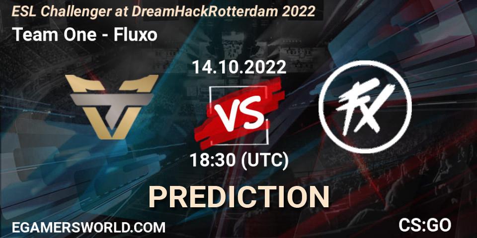 Team One vs Fluxo: Betting TIp, Match Prediction. 14.10.22. CS2 (CS:GO), ESL Challenger at DreamHack Rotterdam 2022