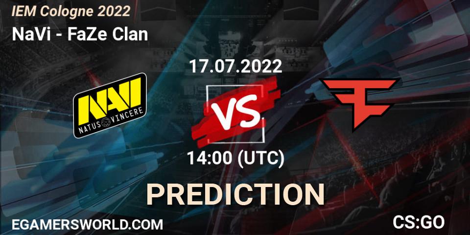 NaVi vs FaZe Clan: Betting TIp, Match Prediction. 17.07.2022 at 14:00. Counter-Strike (CS2), IEM Cologne 2022