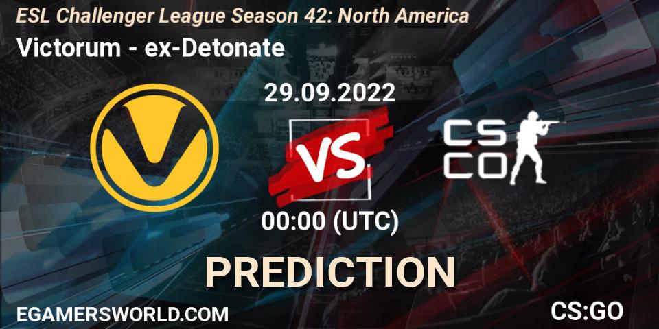 Victorum vs Task Force 141: Betting TIp, Match Prediction. 29.09.22. CS2 (CS:GO), ESL Challenger League Season 42: North America
