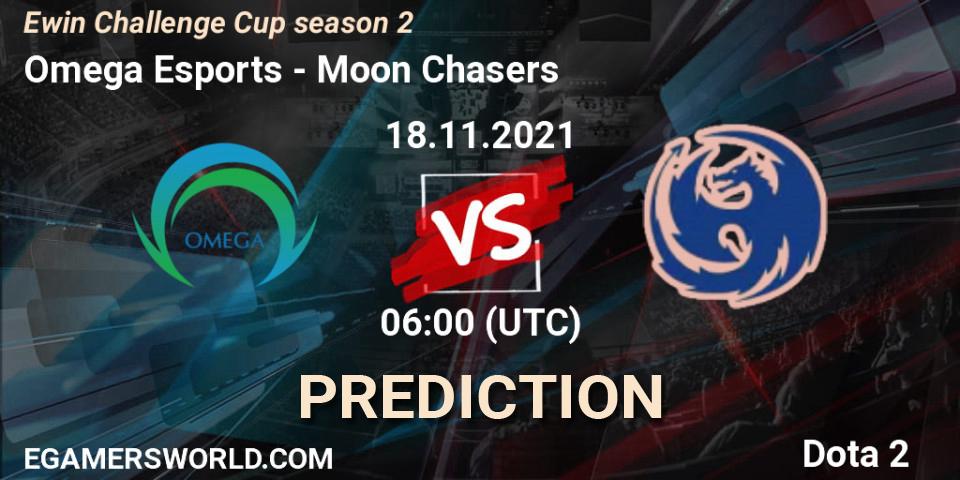 Omega Esports vs Moon Chasers: Betting TIp, Match Prediction. 18.11.21. Dota 2, Ewin Challenge Cup season 2