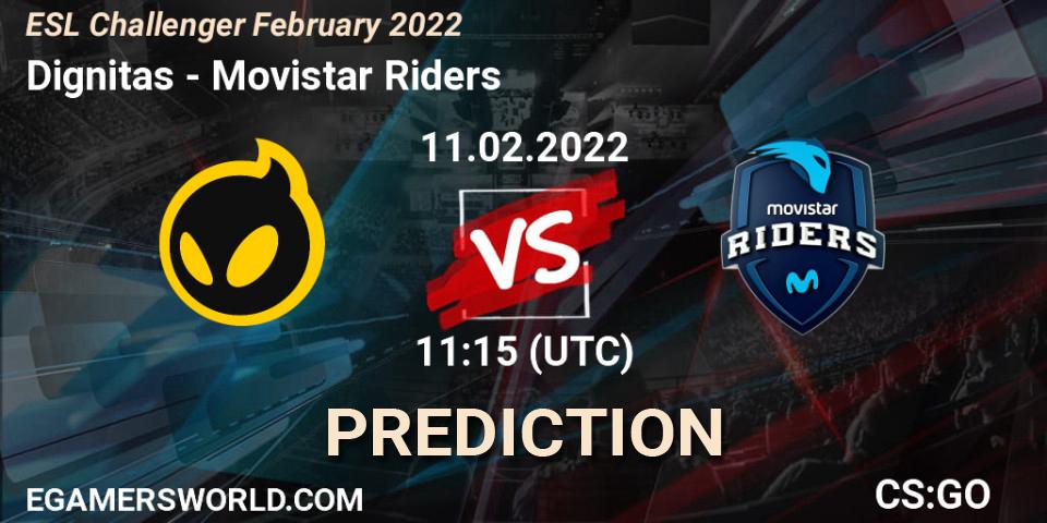 Dignitas vs Movistar Riders: Betting TIp, Match Prediction. 11.02.2022 at 11:30. Counter-Strike (CS2), ESL Challenger February 2022