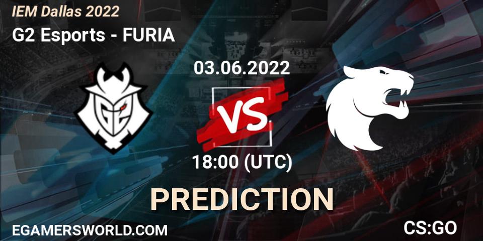 G2 Esports vs FURIA: Betting TIp, Match Prediction. 03.06.2022 at 18:00. Counter-Strike (CS2), IEM Dallas 2022