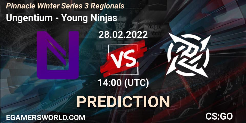 Ungentium vs Young Ninjas: Betting TIp, Match Prediction. 28.02.22. CS2 (CS:GO), Pinnacle Winter Series 3 Regionals
