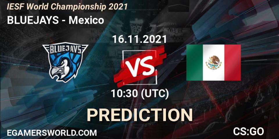 BLUEJAYS vs Mexico: Betting TIp, Match Prediction. 16.11.21. CS2 (CS:GO), IESF World Championship 2021