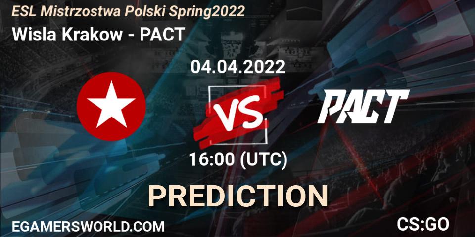 Wisla Krakow vs PACT: Betting TIp, Match Prediction. 04.04.22. CS2 (CS:GO), ESL Mistrzostwa Polski Spring 2022