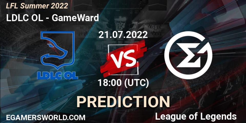 LDLC OL vs GameWard: Betting TIp, Match Prediction. 21.07.22. LoL, LFL Summer 2022
