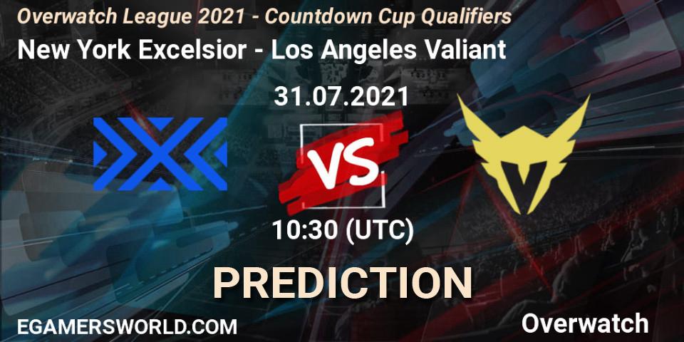 New York Excelsior vs Los Angeles Valiant: Betting TIp, Match Prediction. 31.07.21. Overwatch, Overwatch League 2021 - Countdown Cup Qualifiers