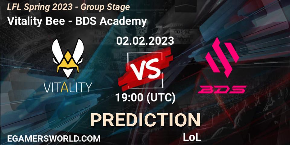 Vitality Bee vs BDS Academy: Betting TIp, Match Prediction. 02.02.23. LoL, LFL Spring 2023 - Group Stage