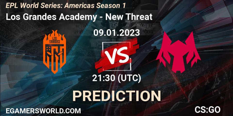 Los Grandes Academy vs New Threat: Betting TIp, Match Prediction. 09.01.23. CS2 (CS:GO), EPL World Series: Americas Season 1