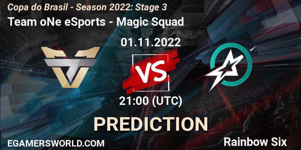 Team oNe eSports vs Magic Squad: Betting TIp, Match Prediction. 01.11.22. Rainbow Six, Copa do Brasil - Season 2022: Stage 3