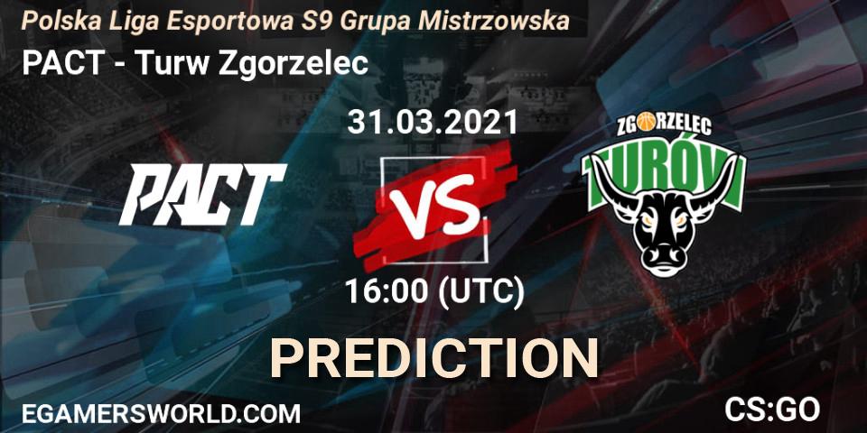 PACT vs Turów Zgorzelec: Betting TIp, Match Prediction. 31.03.21. CS2 (CS:GO), Polska Liga Esportowa S9 Grupa Mistrzowska
